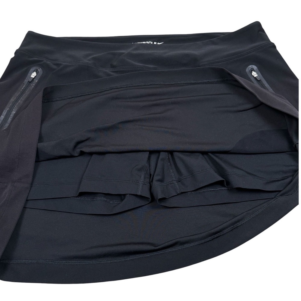 NIKE GOLF Tour Performance Dri-Fit Black Mini Skirt Shorts Underneath Skort XL - Picture 2 of 9
